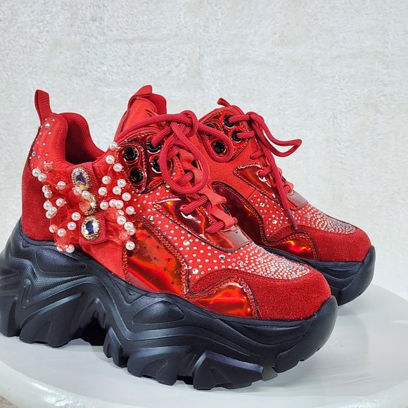 Anthony Wang 02RB Platform Sneaker Wedges - Picture 4 of 12